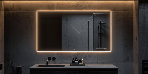 LED Touchscreen Bathroom Mirror